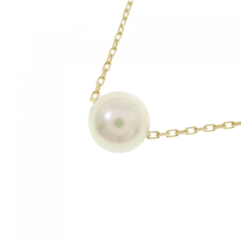 K18YG Ngọc trai Akoya Dây chuyền 6.9mm - Hàng hiệu Chính hãng 857346