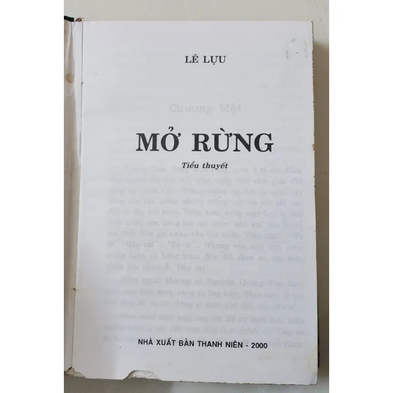 Tiểu thuyết MỞ RỪNG của nhà văn Lê Lựu 739456