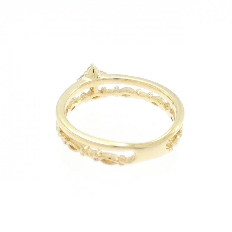 Nhẫn hồng ngọc K18YG - Hàng hiệu Authentic 0.05CT 853949