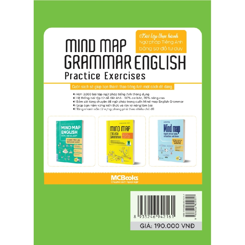 Mind Map English Grammar Practice Exercises - Bài Tập Thực Hành Ngữ Pháp Tiếng Anh Bằng Sơ Đồ Tư Duy - Đỗ Nhung, Thanh Hà 286474