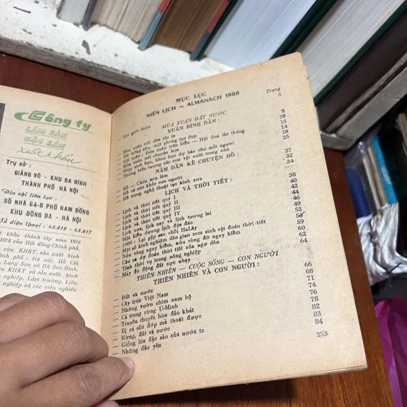 II Sách Phổ Cập Kiến Thức (ALMANACH): Niên Lịch 1986 752198