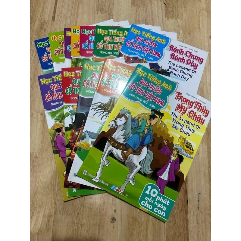 Bộ sách cổ tích màu 12t khổ lớn chưa qua sử dụng  688306