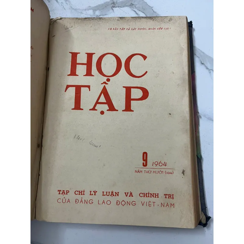 Tạp chí Học Tập (Số 1 đến 12 năm 1963) - Trung ương Đảng Lao động Việt Nam 798720