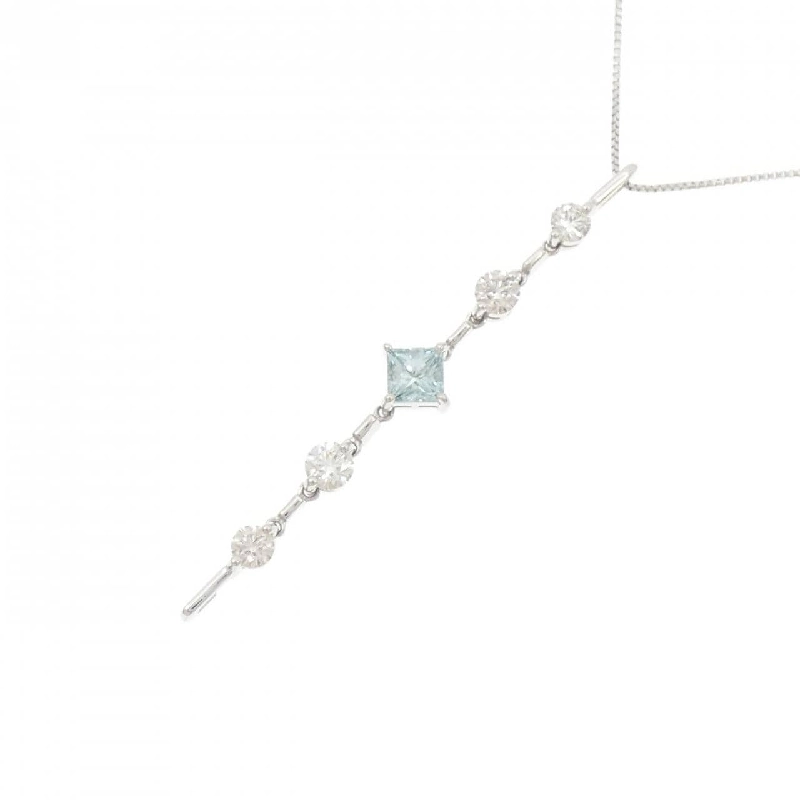 K18WG 2WAY Dây chuyền kim cương 0.356CT - Hàng hiệu Chính hãng 860145