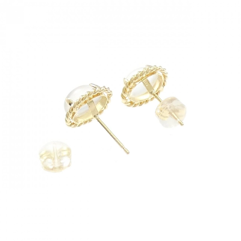 K18YG Bông tai Đá mặt trăng - Hàng hiệu Chính hãng 868978