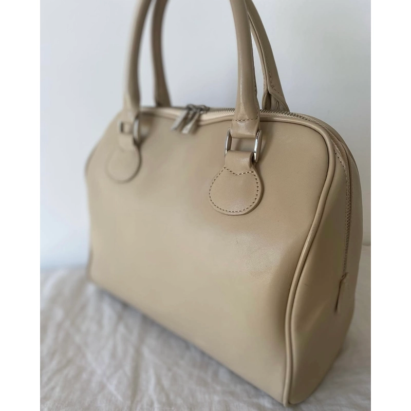 Courrèges leather top handle boston bag 367533