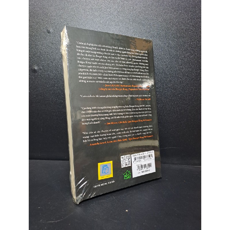 Câu chuyện tuyệt ngon về khởi nghiệp và Nhượng quyền kinh doanh Burger King mới 100% HCM.ASB2209 63042