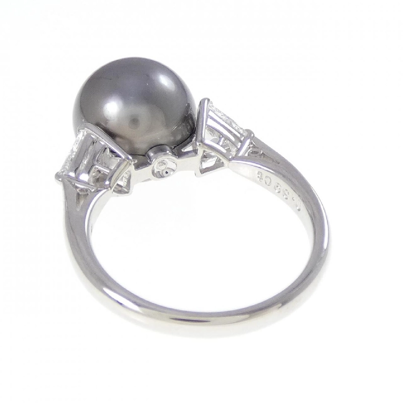 Nhẫn ngọc trai đen Mikimoto 10.4mm - Hàng hiệu Authentic 838875