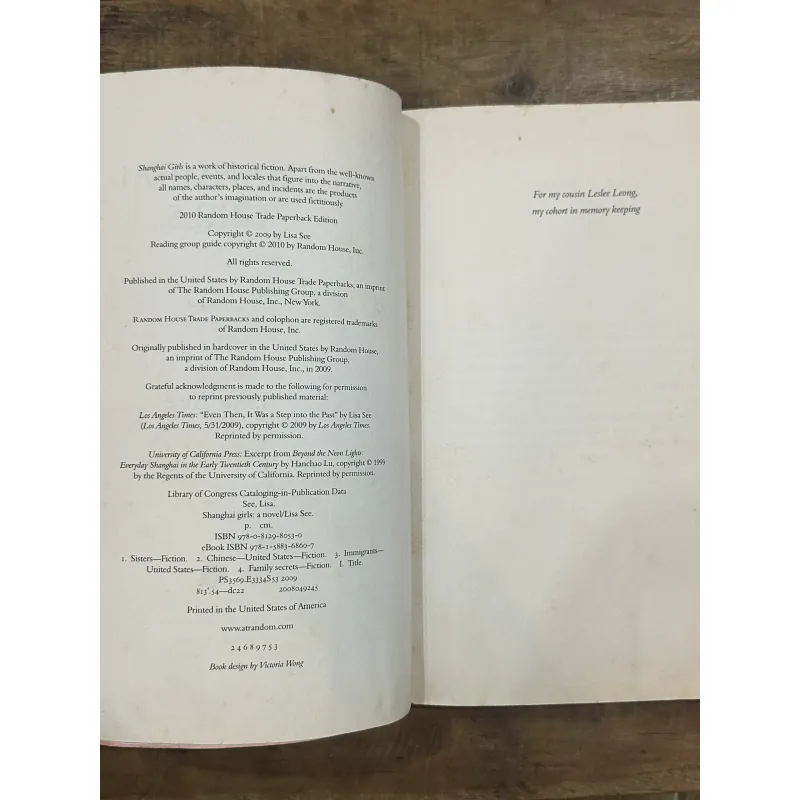 Shanghai Girls - Lisa See 731666