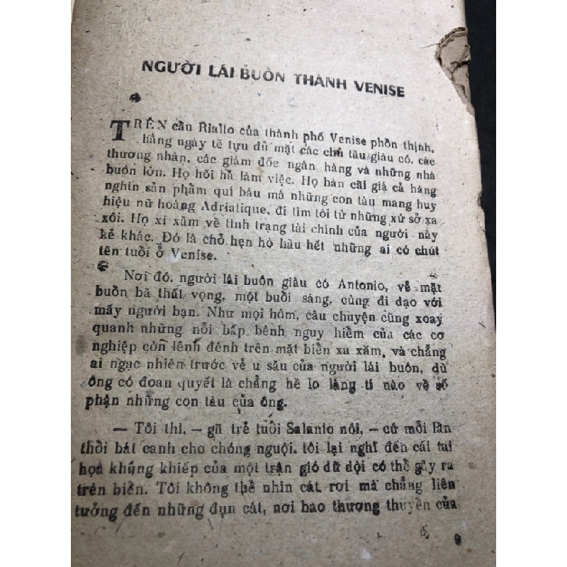 Người Lái Buôn Thành Venise mới 50% ố vàng, rách trang lẫn bìa 1986 Shakespeare HPB0906 SÁCH VĂN HỌC 163091