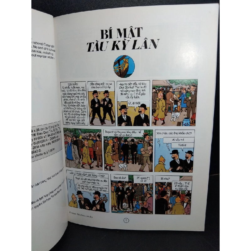 Bộ 6 quyển Những cuộc phiêu lưu của TinTin mới 90% bẩn nhẹ rách gáy HCM1001 Hergé TRUYỆN TRANH 381017