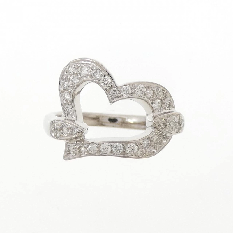 Nhẫn kim cương hình trái tim K18WG 0.40CT - Hàng hiệu Chính hãng 854090