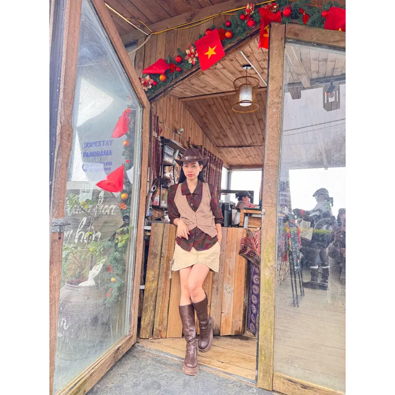 Áo sơ mi nữ vintage Nhật 603156