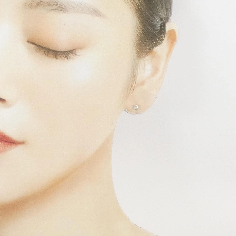 K18YG Solitaire Bông tai Kim cương Một bên - Hàng hiệu Chính hãng 865964