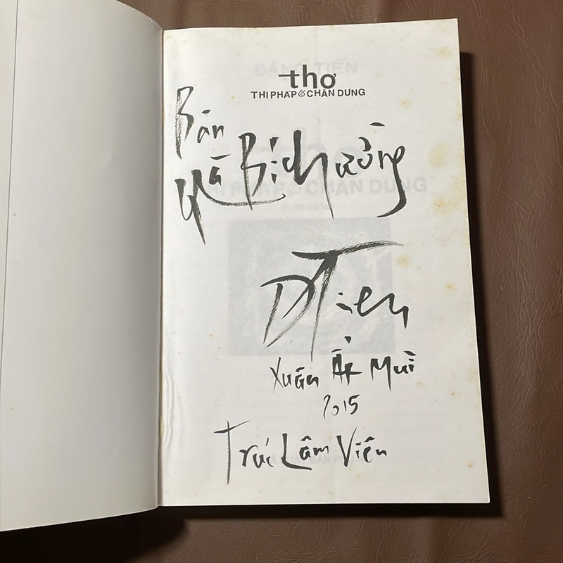 [Thủ Bút Tác Giả] - II Tựa sách: Thơ _ Thi Pháp Và Chân Dung - Đặng Tiến - 2009 523185