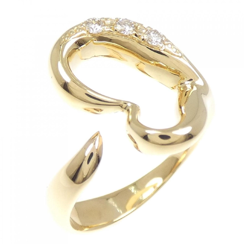 Nhẫn kim cương hình trái tim K18YG - Hàng hiệu Authentic 853726