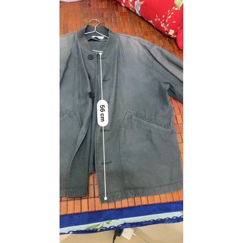 Áo khoác cổ trụ Unilo màu đen 73355