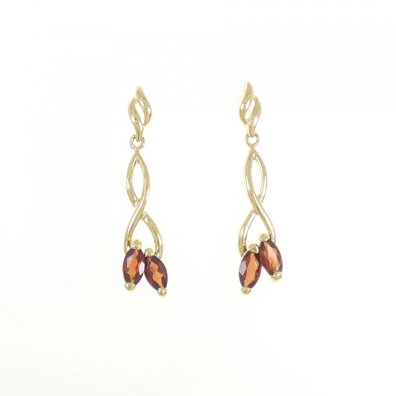 K18YG Garnet Bông tai - Hàng hiệu Chính hãng 870452
