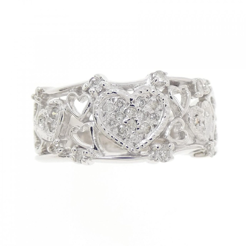 Nhẫn kim cương hình trái tim K18WG 0.27CT 668960