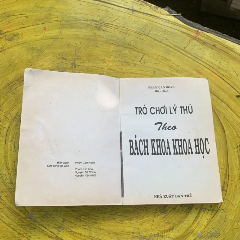 TRÒ CHƠI LÝ THÚ THEO BÁCH KHOA KHOA HỌC- phạm cao hoàn biên dịch  782013