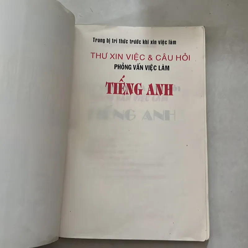 Trang bị trí thức trước khi xin việc làm Tiếng Anh - Nguyễn Trùng Khánh 558120