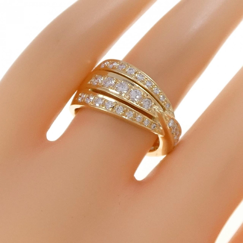 Nhẫn kim cương K18YG 0.77CT - Hàng hiệu Authentic 850179