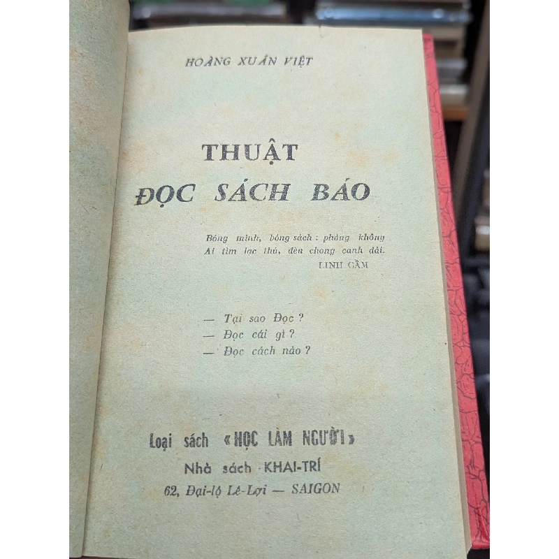 Thuật đọc sách báo - Hoàng Xuân Việt 412621