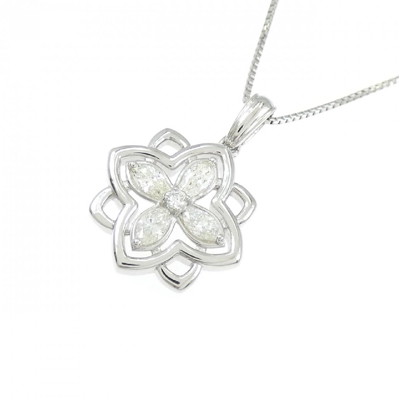 Dây chuyền kim cương hoa PT900/PT850 0.18CT - Hàng hiệu Chính hãng 860361