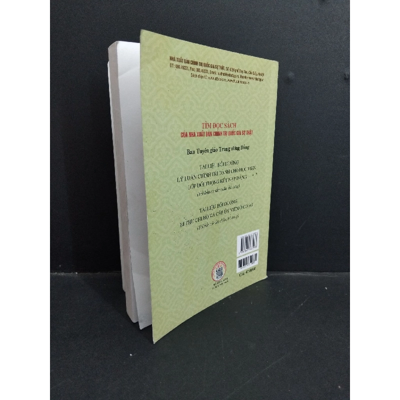 Tài liệu bồi dưỡng lý luận chính trị dành cho Đảng viên mới mới 80% ố bẩn gấp bìa 2021 HCM2811 GIÁO TRÌNH, CHUYÊN MÔN 918505