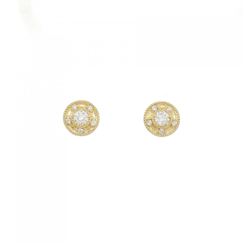 K18YG Bông tai kim cương 0.18CT - Hàng hiệu Chính hãng 867504