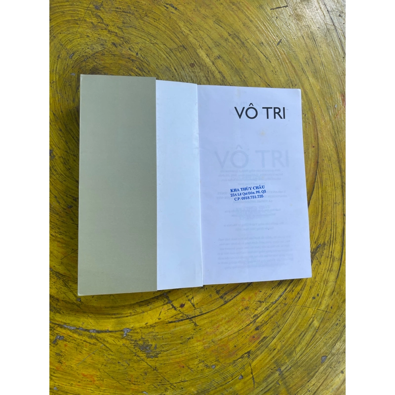 VÔ TRI- MILAN KUNDERA 530829