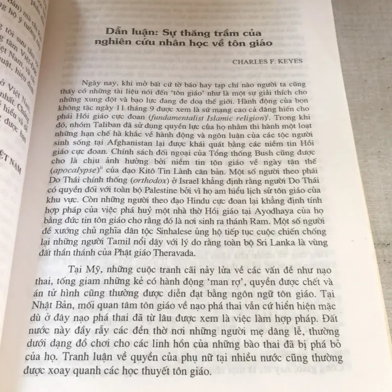 Những vấn đề nhân học tôn giáo  780763