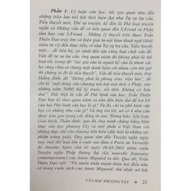 Văn học phương Tây lý luận phê bình và dịch thuật (Trần Thiện Đạo) 1033055