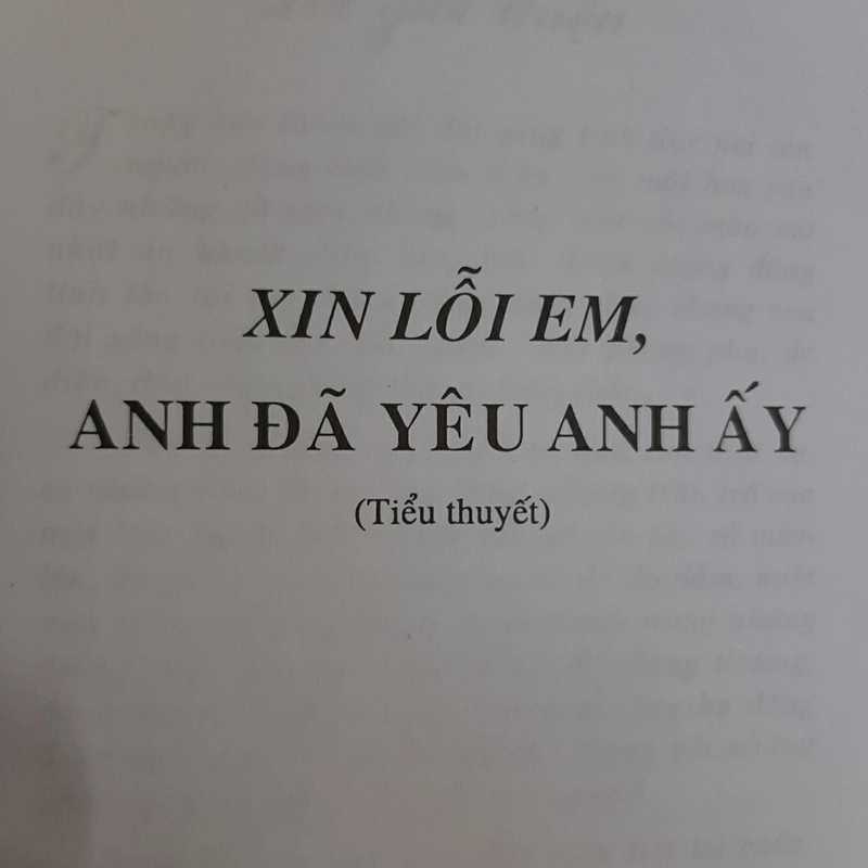 Xin lối em, anh đã yêu anh ấy 323819