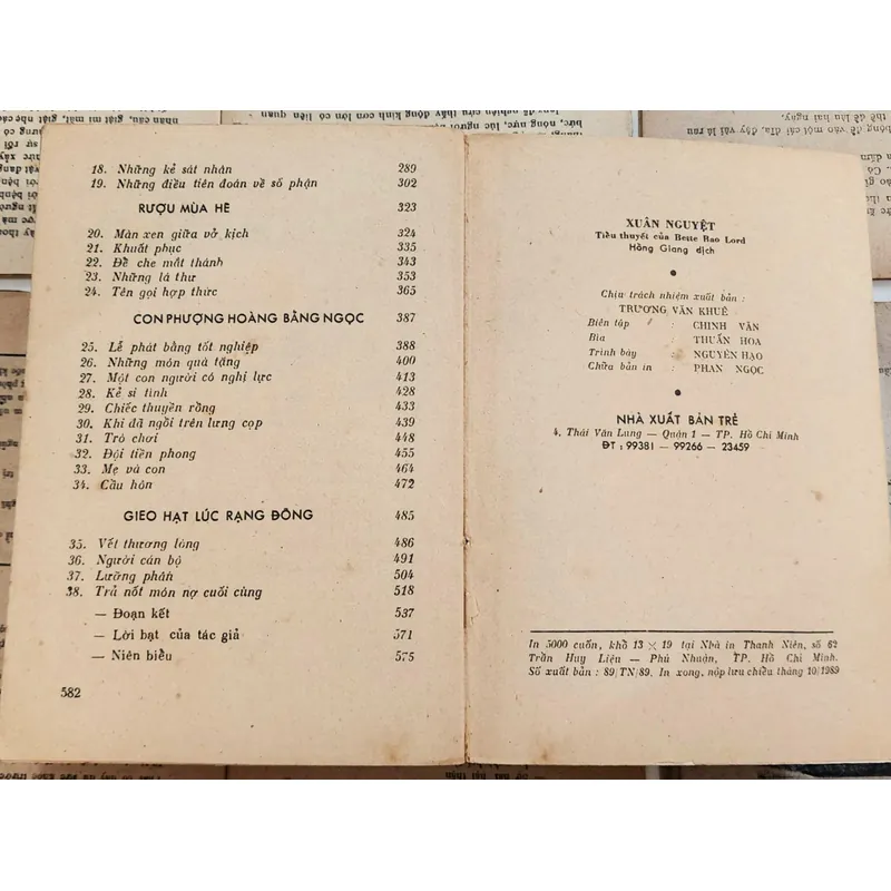 Tiểu thuyết XUÂN NGUYỆT - nữ nhà văn Bette Bao Lord 703876