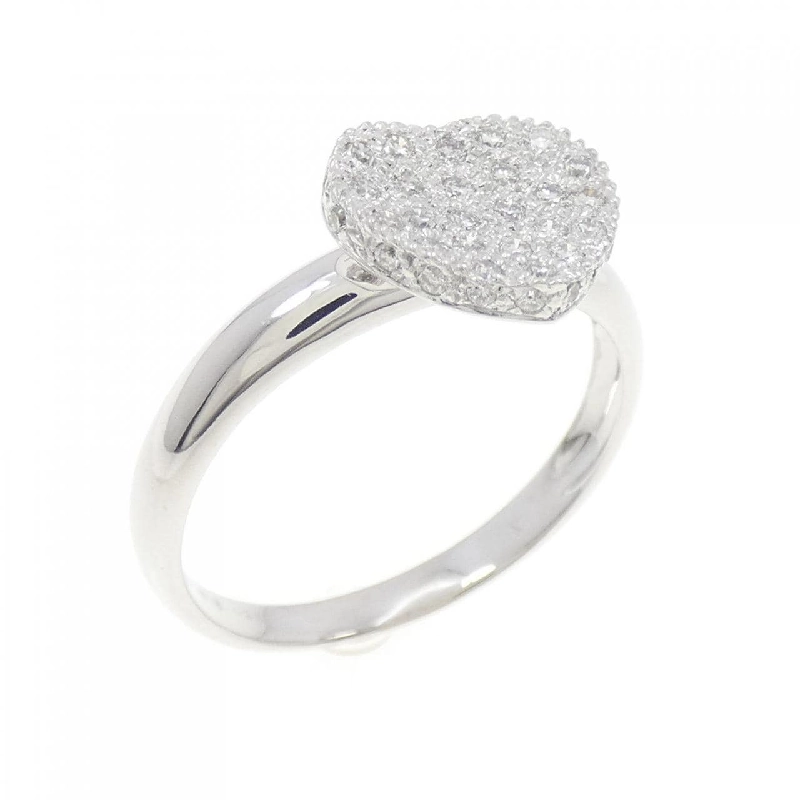 Nhẫn kim cương hình trái tim K18WG Pavé 0.25CT - Hàng hiệu Authentic 849804
