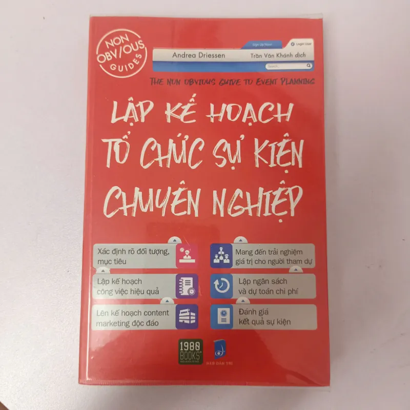 Lập kế hoạch tổ chức sự kiện chuyên nghiệp - Andrea Driessen 927178
