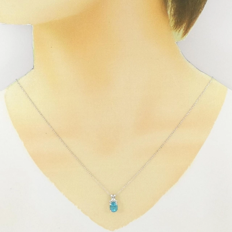 K18WG Apatite Necklace 1.01CT - Hàng hiệu Chính hãng 861696