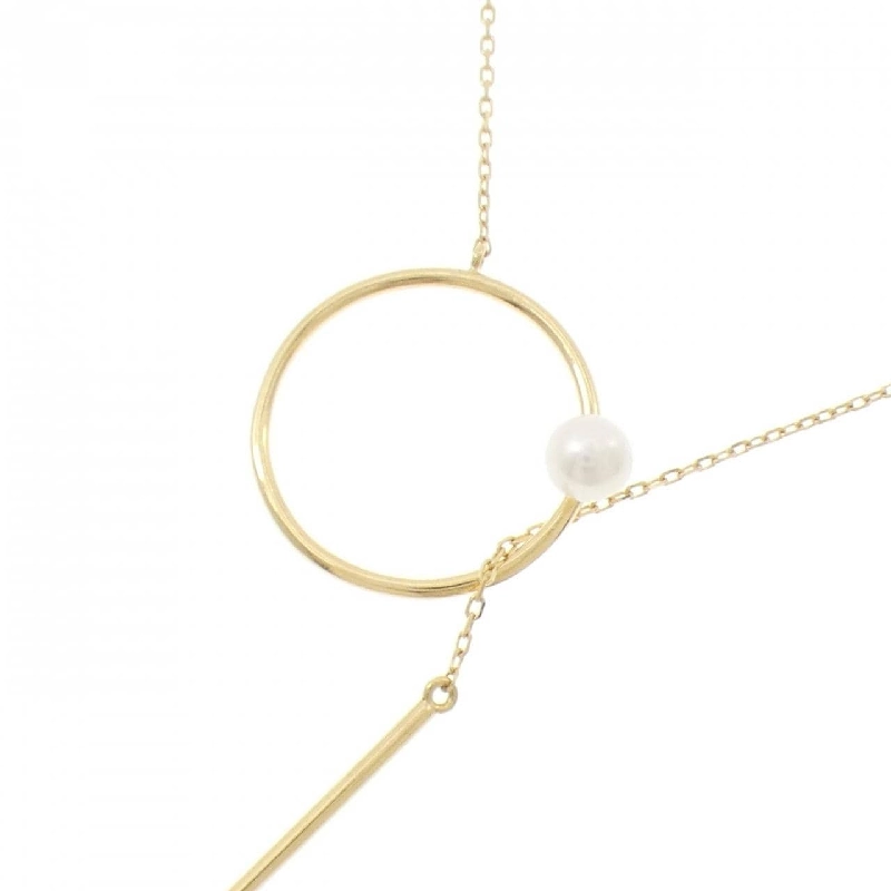 K18YG Ngọc trai nước ngọt Dây chuyền 3.8mm - Hàng hiệu Chính hãng 855721