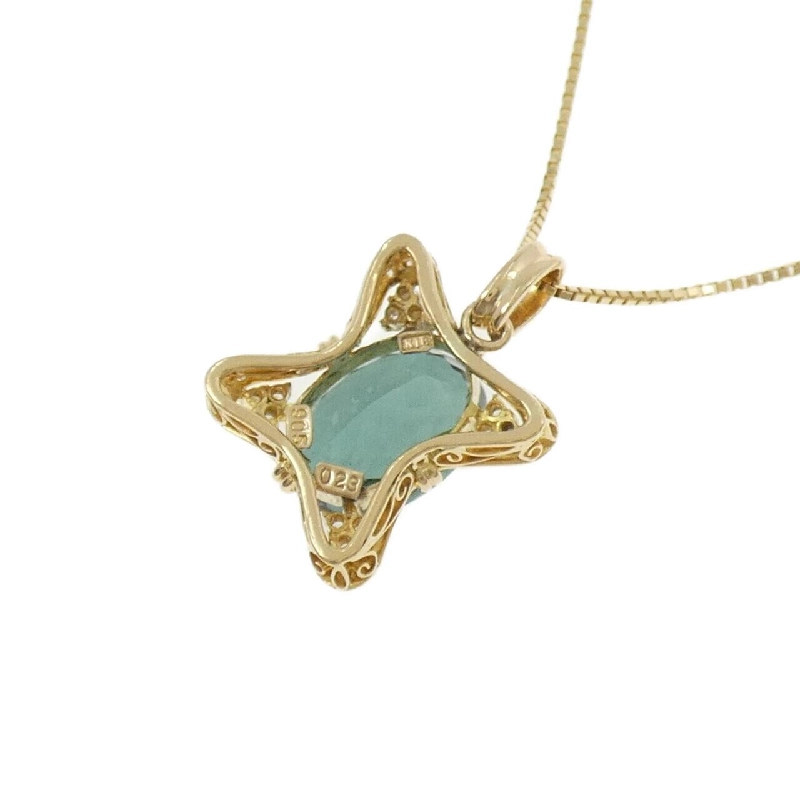 K18YG Tourmaline Necklace 9.05CT - Hàng hiệu Authentic 850550