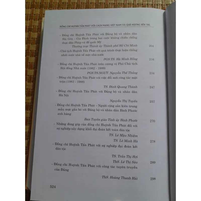 ĐỒNG CHÍ HUỲNH TẤN PHÁT VỚI CÁCH MẠNG VIỆT NAM... 761474