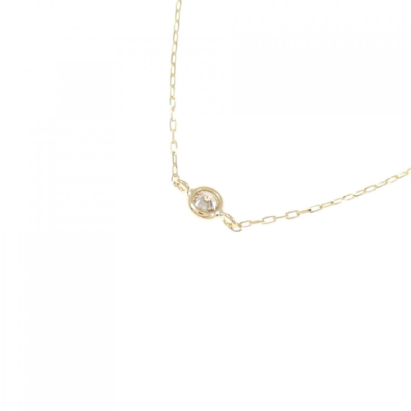 K18YG Solitaire Dây chuyền kim cương 0.05CT - Hàng hiệu Chính hãng 857500