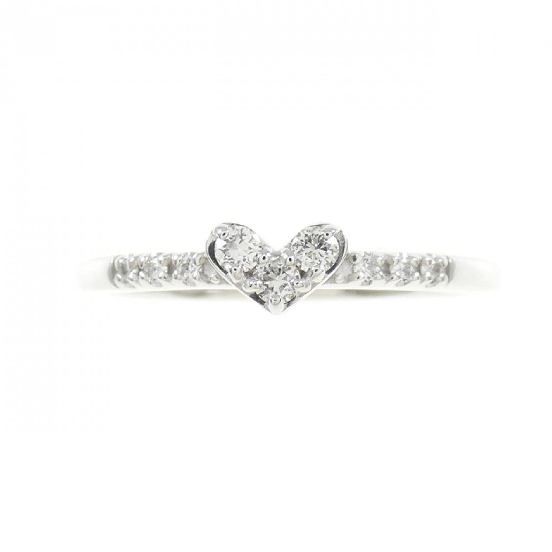 Nhẫn kim cương hình trái tim K18WG 0.07CT 670971