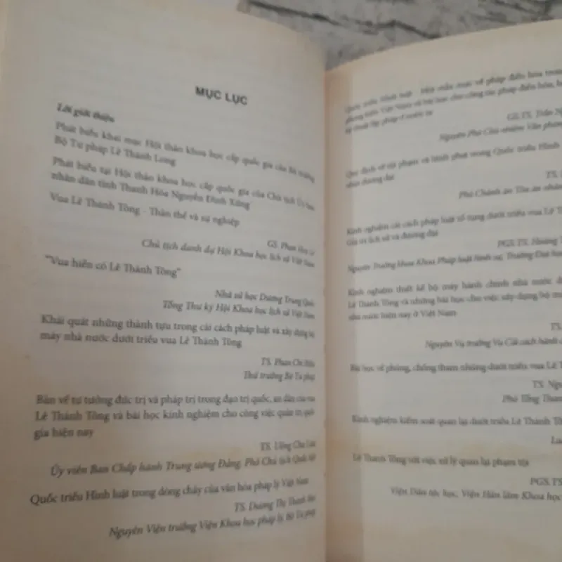 Bộ tư pháp. Kỷ yếu KH Quốc gia. Cải cách Pháp luật và Nhà nước triều Vua Lê Thánh Tông.  695473