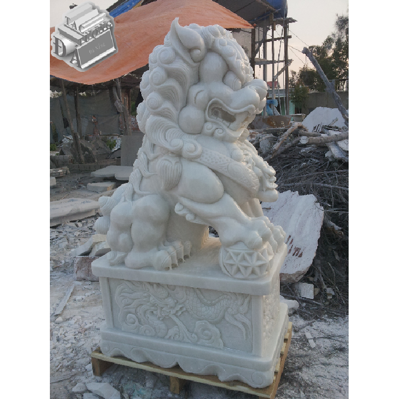 Tượng Đá Kì Lân Cao 1m2 - Điêu Khắc Từ Đá Tự Nhiên Nguyên Khối 3525