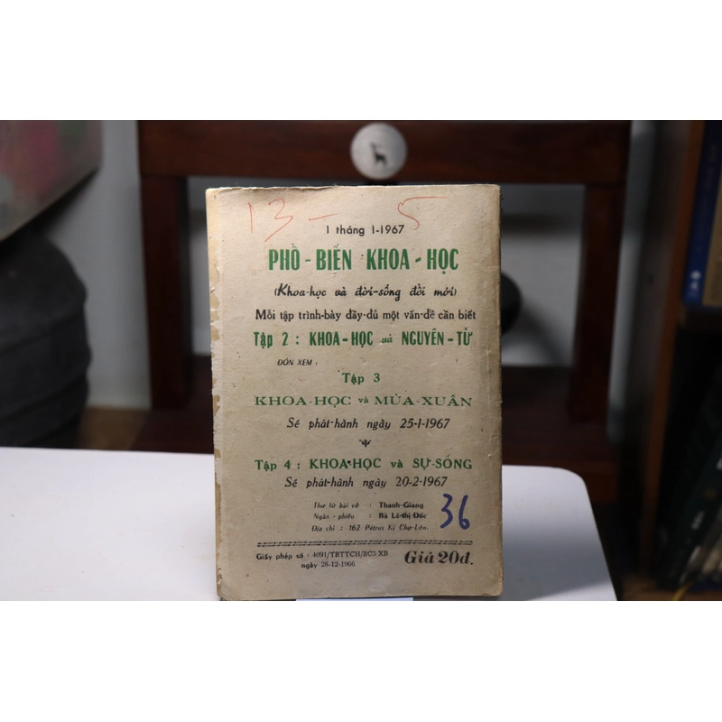 Phổ biến khoa học - tạp chí trước 1975 (4 cuốn)  464281