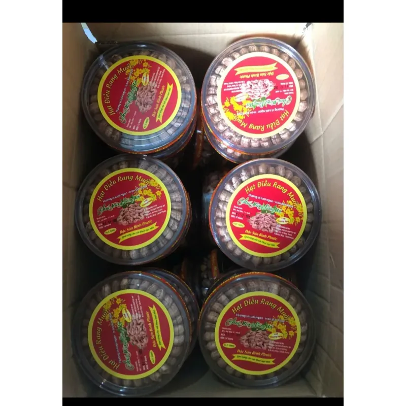 Hạt Điều rang muối Bình phước Loại 1- hộp điều xếp hoa 500gr điều việt ngậy béo thơm  758904
