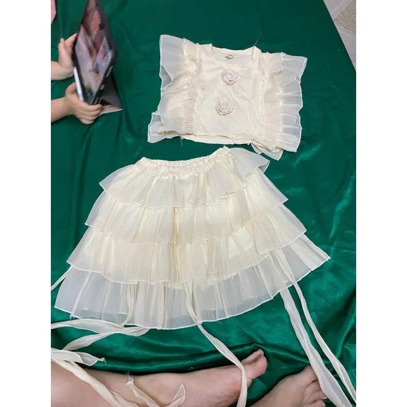 Set bé pass size 25-28kg màu kem mặc 2l  790997