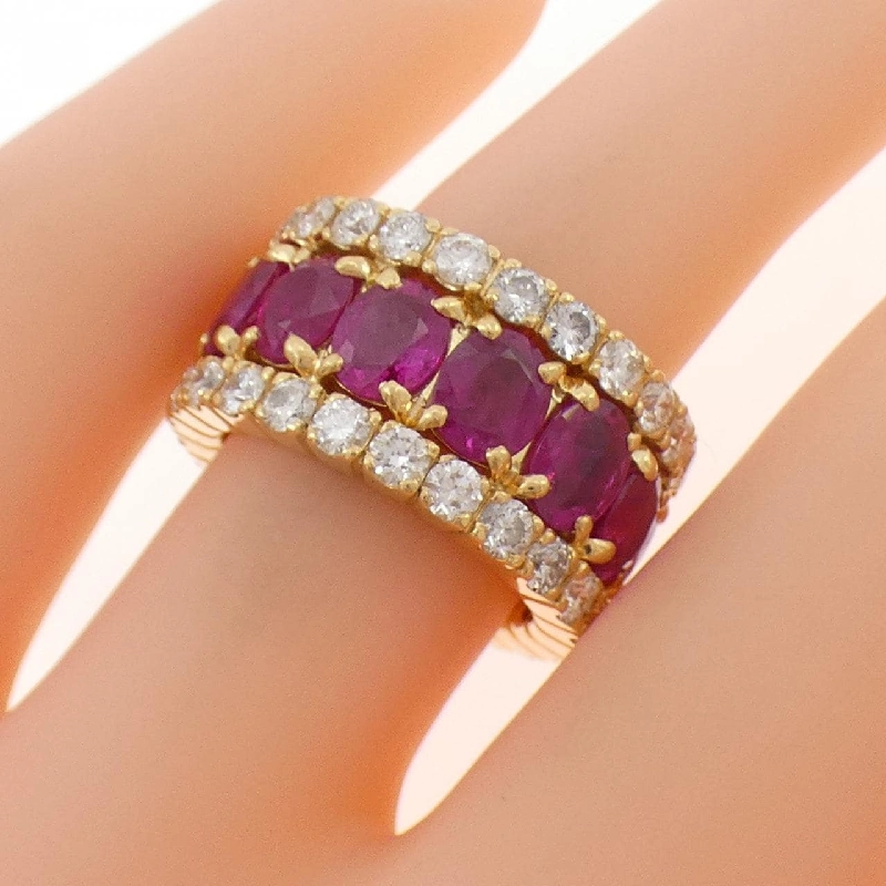 Nhẫn Ruby K18YG 7.617CT - Hàng hiệu Chính hãng 851871