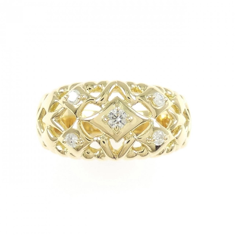 Nhẫn kim cương K18YG 0.13CT - Hàng hiệu Authentic 856033